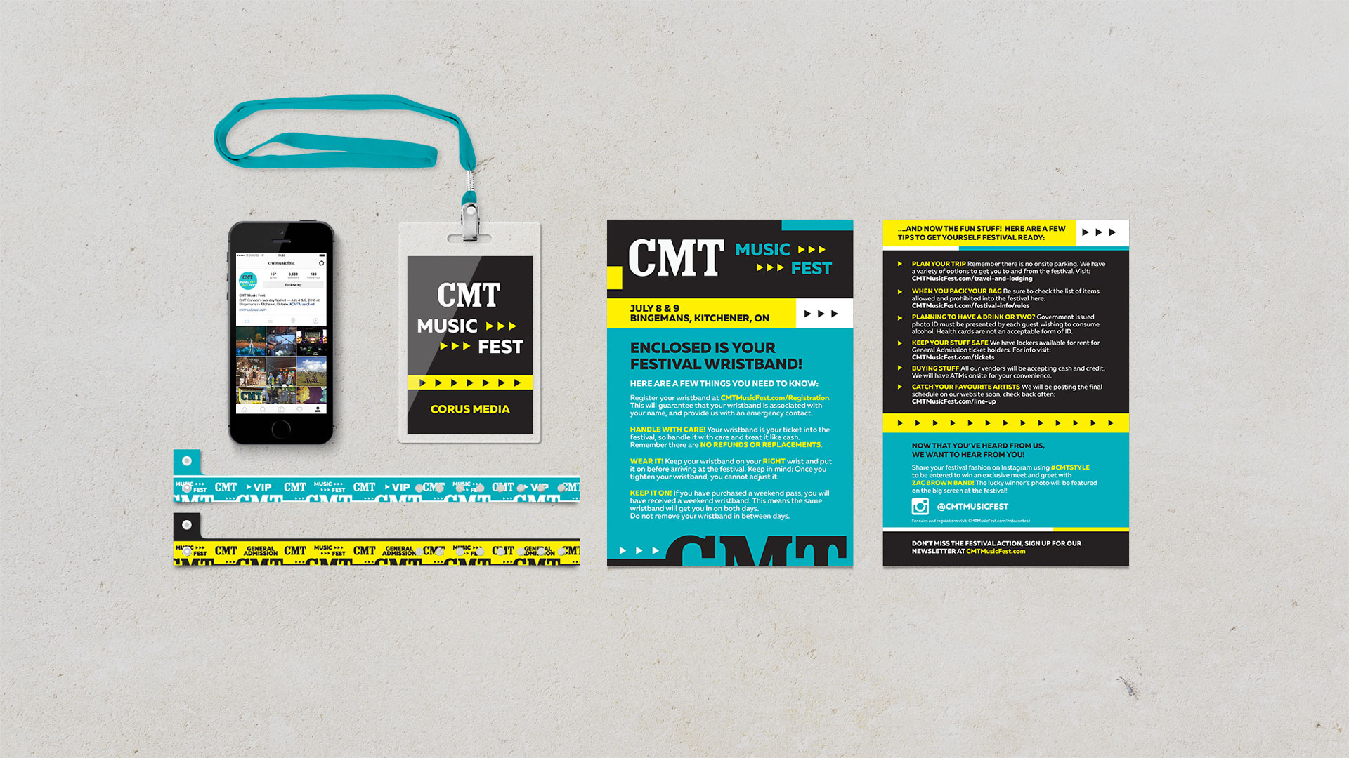 Print Material for the CMT Music Fest