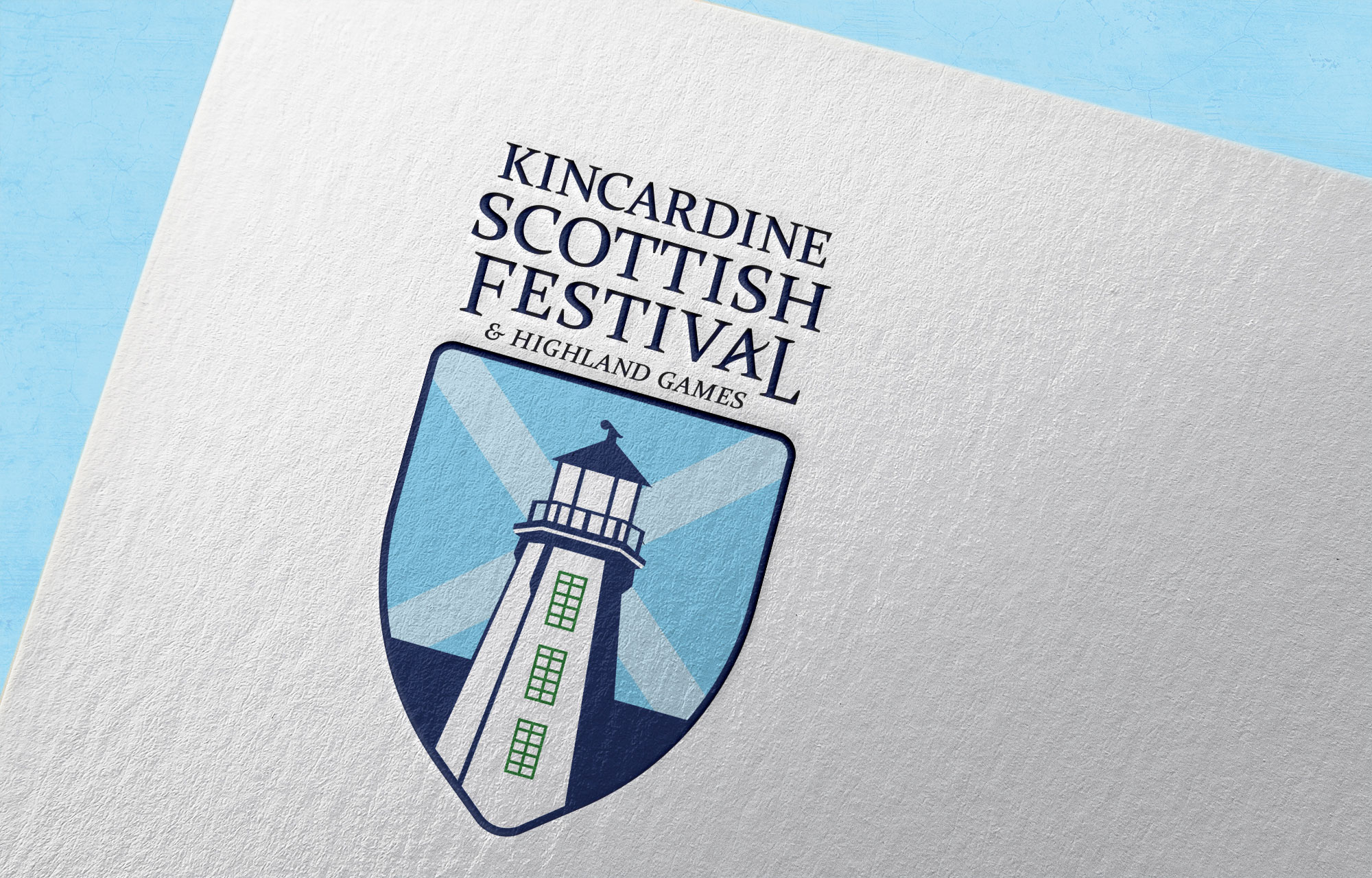 Logo for the Kincardine Scottish Festival and Highland Games