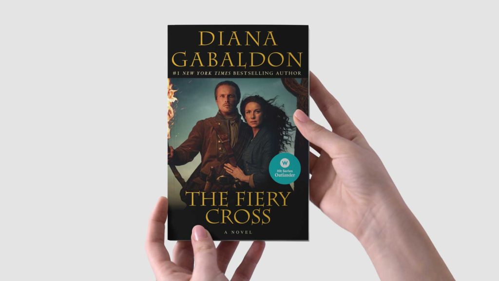 The Fiery Cross book cover with a W Network sticker